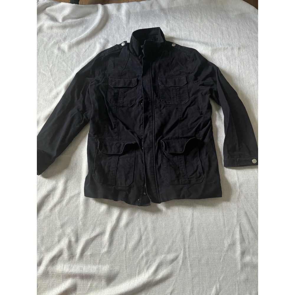 APT 9 Men's Black Utility Jacket Size L Zipper Not Working